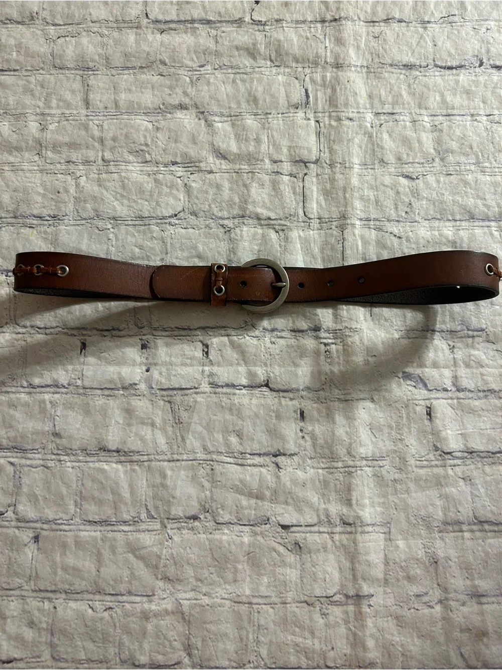 ROLFS VINTAGE BROWN LEATHER BOHEMIAN DETAILS ON BAND WOMEN’S BELT SIZE MEDIUM